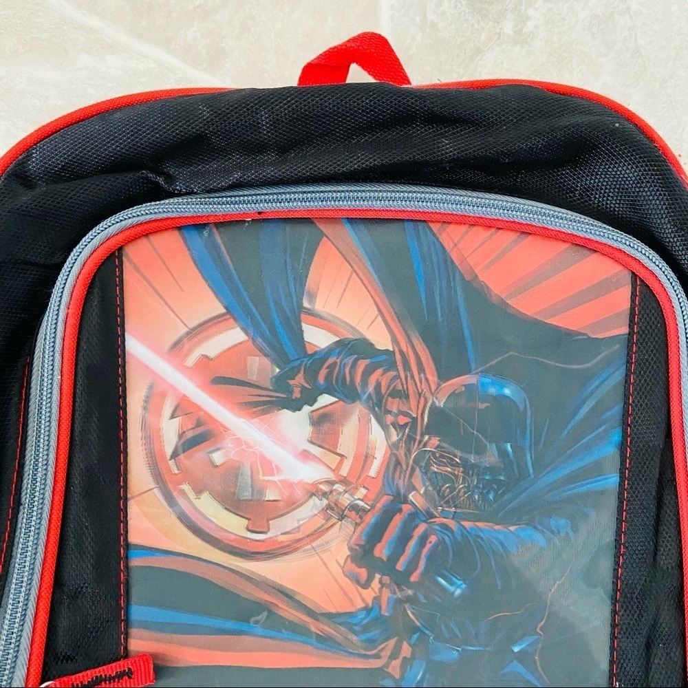 STAR WARS darth Vader gray and black backpack school bag - Picture 6 of 14